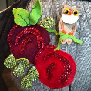 vintage retro 🦉 owl apron